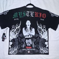 Civil Regime WWE Dominik Mysterio Graphic Tee Small Oversized Black
