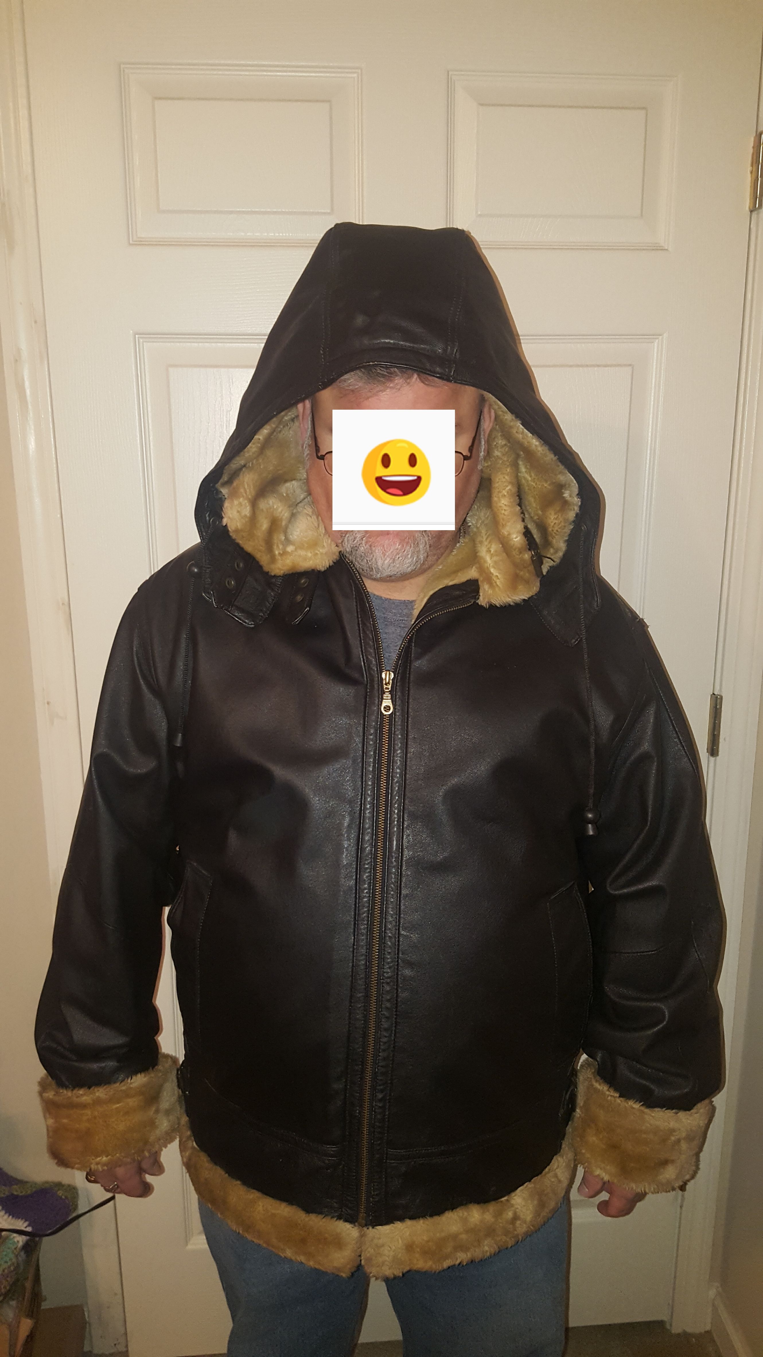 Men's leather jackets XL.
