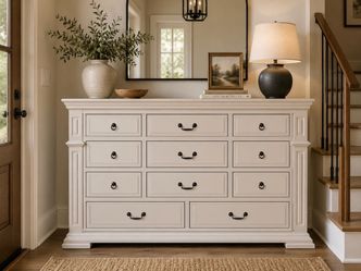 Elegant Solid Wood Dresser – 11 Drawers