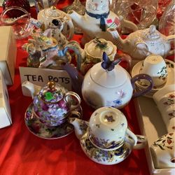 Porcelain tea pots. Various prices. Inquire if interested See all pictures