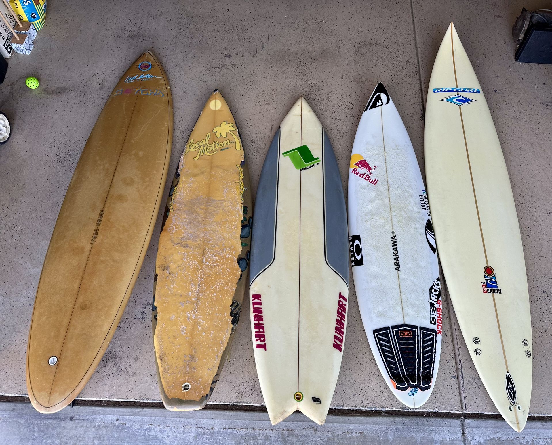 Surfboards For Sale Some Vintage/pro Rider Etc