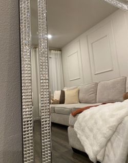 Rhinestone vanity mirror