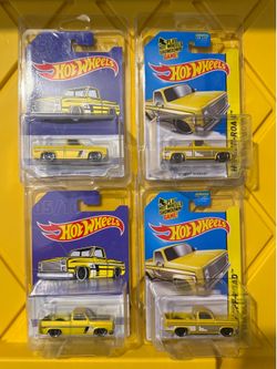 Hotwheels 83 Silverado yellow