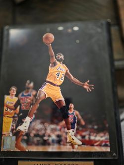 JAMES WORTHY Los Angeles Lakers 8X10 Photo  Framed with hologram