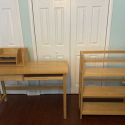 Desk And Book Shelf Combo