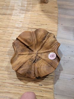 Large Lily pad wooden plate