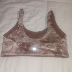Lululemon Sports Bra Metallic  size 8