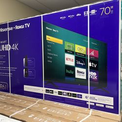 Hisense 70” 4K Roku Smart Tv 