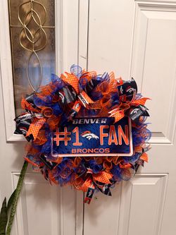 NFL Broncos Sports Wreath