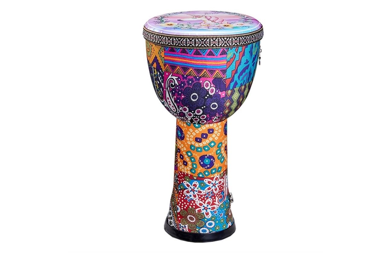 Djembe Drum Large 8-inch ABS African Drum Lightweight African Hand Drum Instrument For Beginners