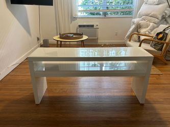 IKEA White High-Gloss Console Table