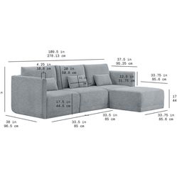 Sectional Sofa With Ottoman