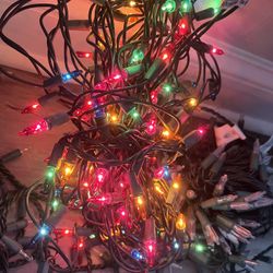 4 strands of multi colored lights