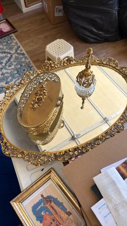 Matson 3pc vanity set - gold plated