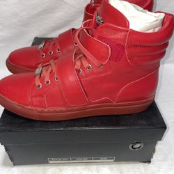 Ferrari Massari High Hustler Red Sneakers | Men’s Size 10.5 | NIB