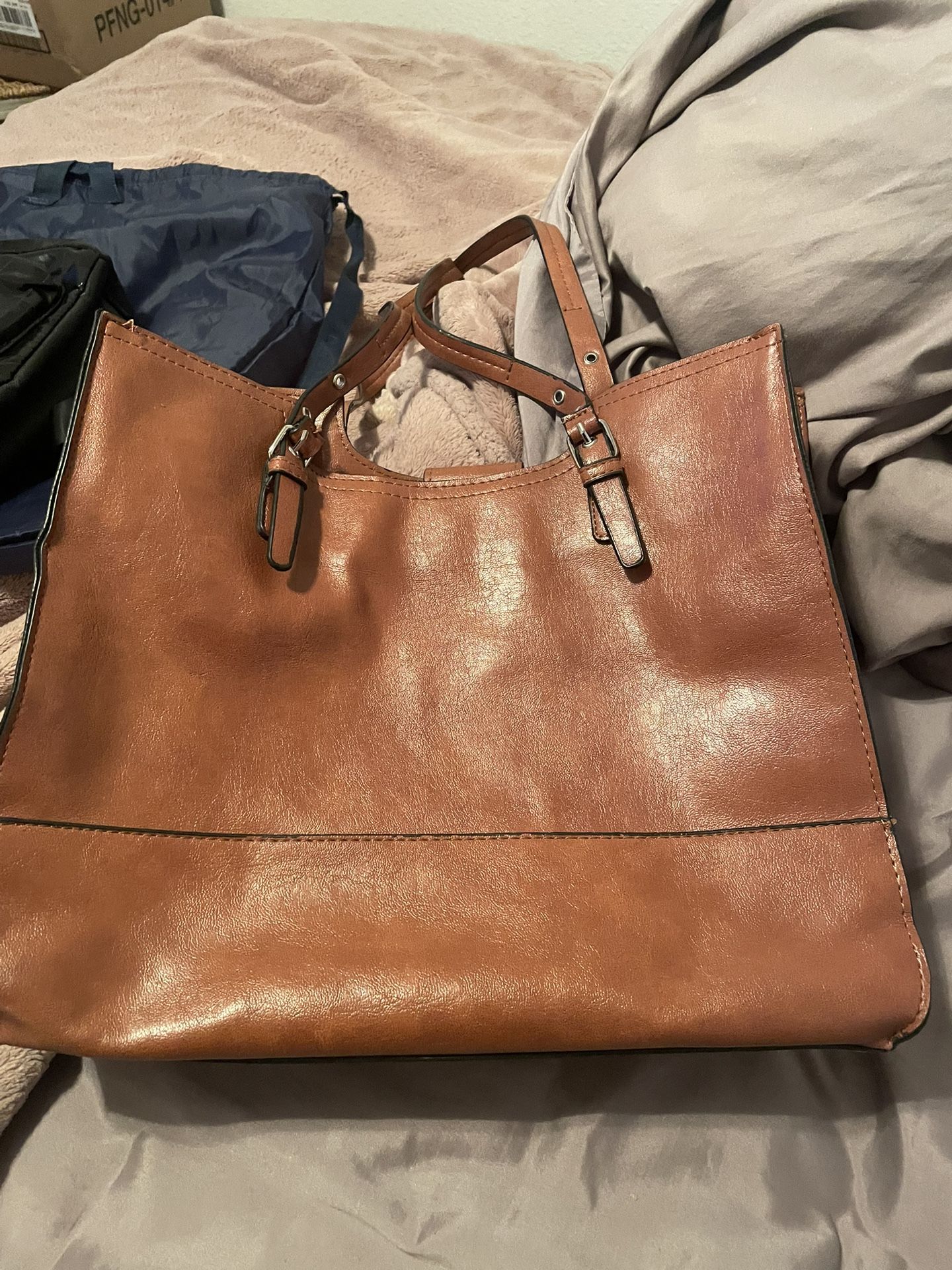 Italian leather handbag