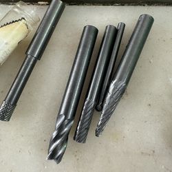 Solid Tungsten Carbide Burrs for removal of material, shaping, grinding and cutting in on all hard materials ... less