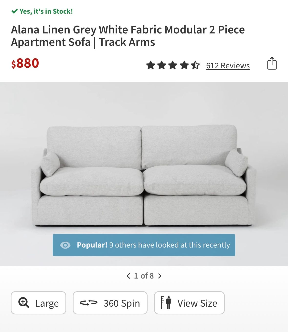 Living Spaces Sofa