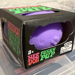 Nee Doh Needoh Schylling Funky Pup Dog Purple Stress Sensory Fidget Toy Squeeze