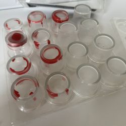 Glass candle holder