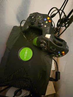 Original Xbox Console with Two Controllers