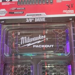 19 PC Metric Deep 3/8" Impact Socket Packout 