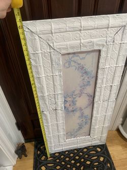 Shabby Chic Ceiling Tile Frame & Painting!