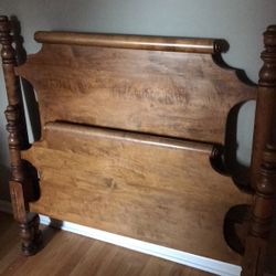 Antique Scroll Bed Frame