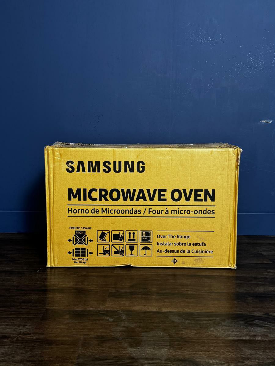 Samsung 2.1 cu. ft. Over-the-Range Microwave with Sensor Cook - $50 down