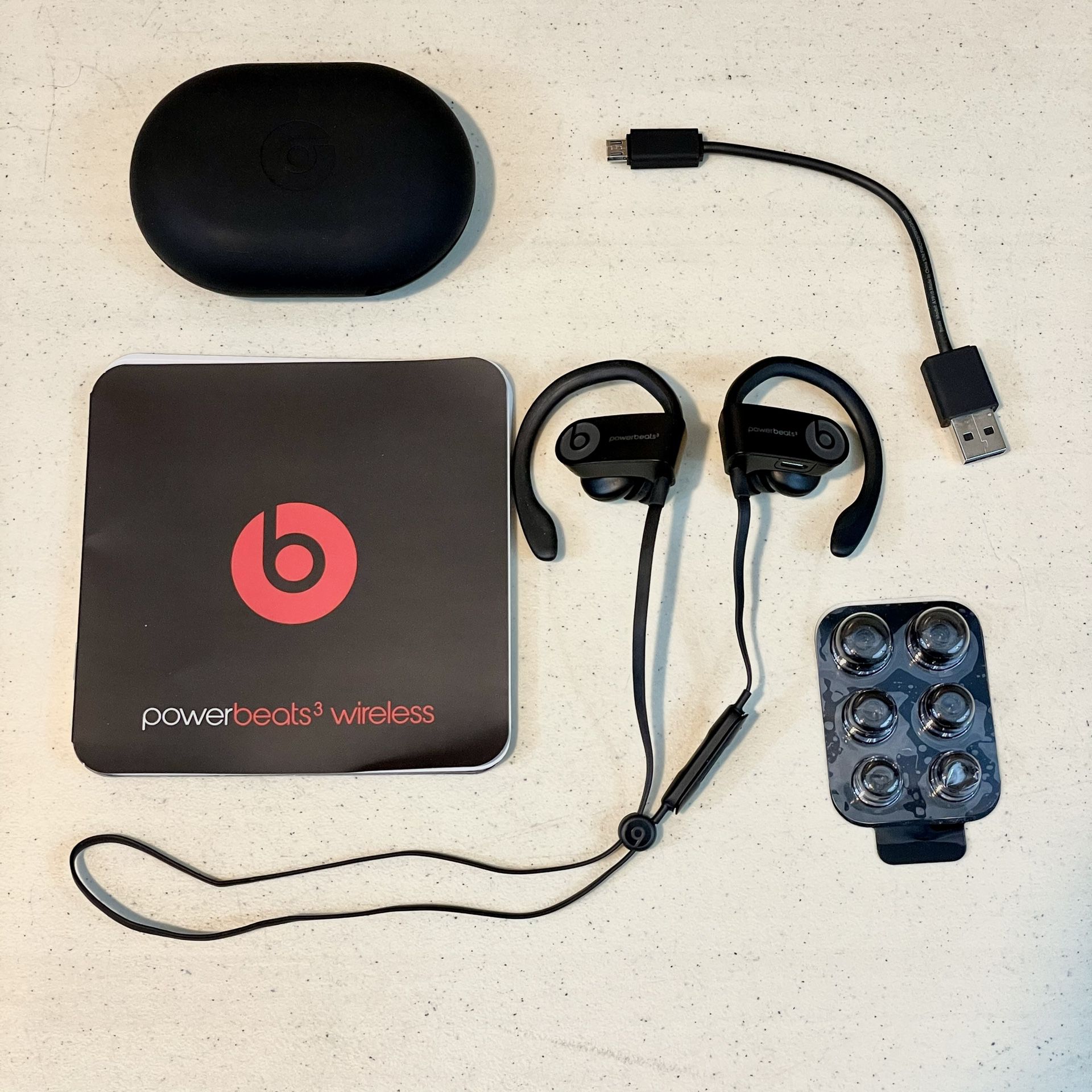 Dr. Dre Powerbeats 3 Wireless Earphone, Apple Headphone Chip, Sweat Resistant Earbud Black
