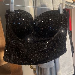 Sparkle Crop Top Size Large
