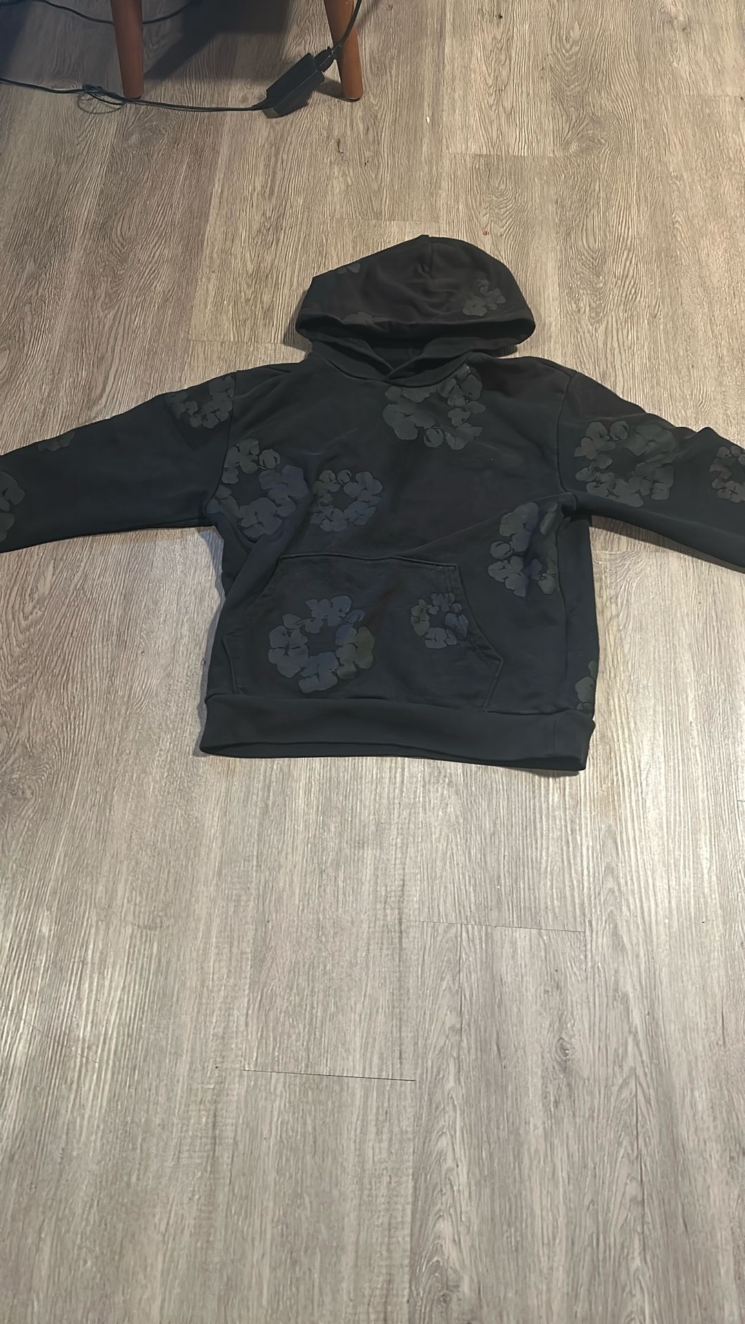 All Black Denim Tears Hoodie Size Medium