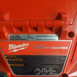 Milwaukee Fuel M18 Concrete Saw