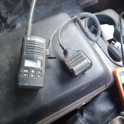 Motorola 2way Radio With Attachment And Battery Charger 