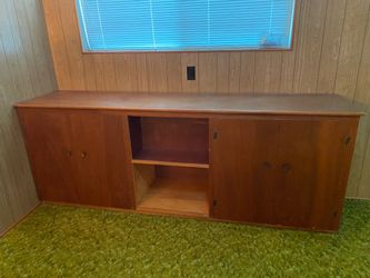 Solid wood two sided cabinet/room divider