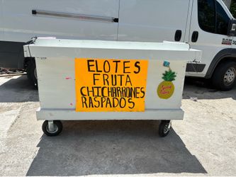 Carrito para vender elotes