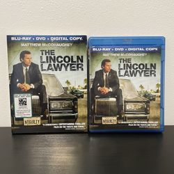 The Lincoln Lawyer Blu-Ray DVD Combo Mathew McConaughey 2011