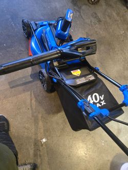 Kobalt Cordless landmower with  blower and 1 battery included