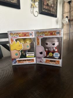 Super saiyan trunks with sword & Jiren GLOWS IN DARK