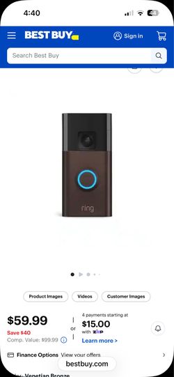 Ring doorbell camera