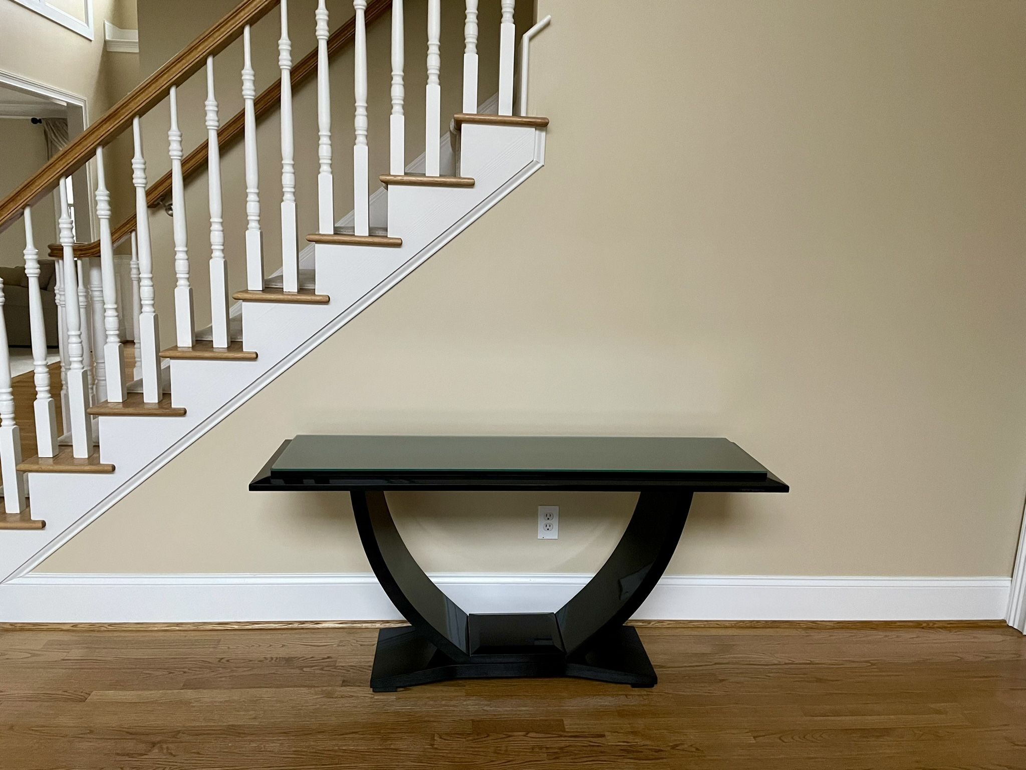 Black Lacquered Console Table