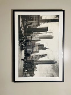 Framed Black and White New York City Print