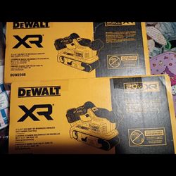 DeWalt XR 20-volt Brushless Variable Speed Belt Cordless Sander With Dust Management 