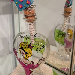 Decorative Glass Bottle Shopaholic Sale Theme