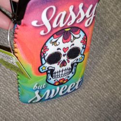 NWT Multicolored SkullCandy Cigarette Pouch