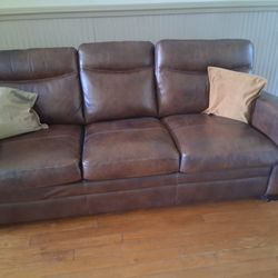 Large Leather Sofa 
