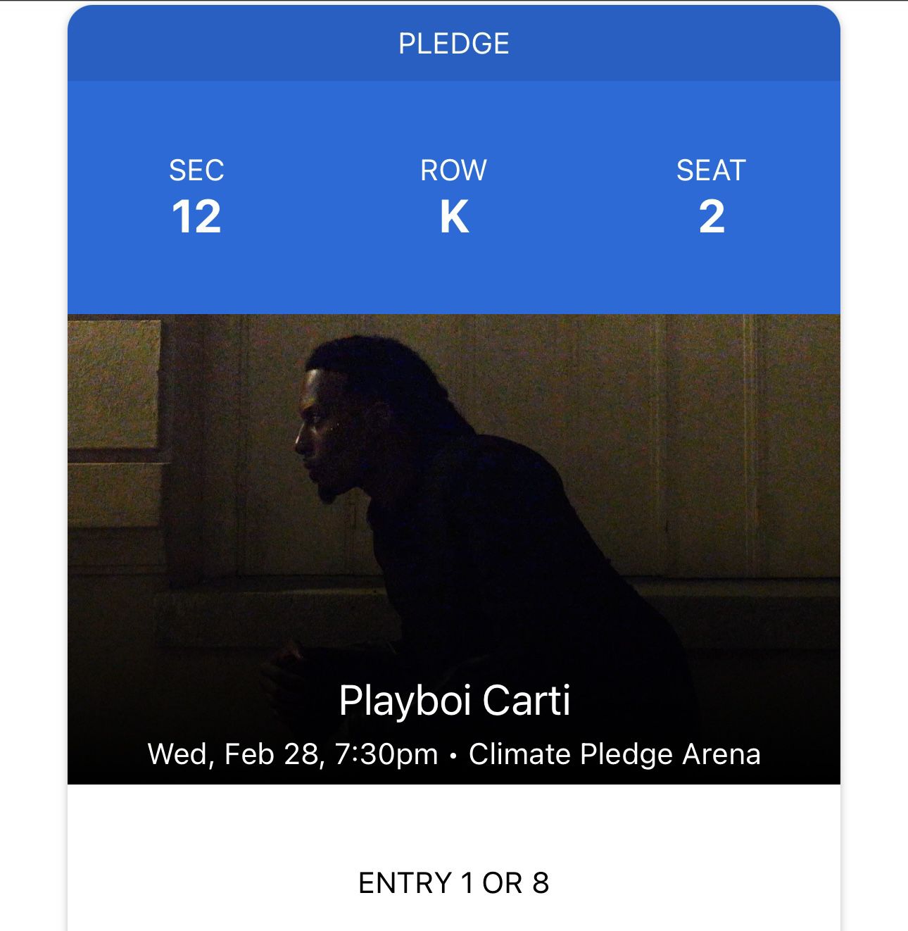 PlayBoi Carti Ticket