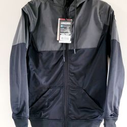 XS Lazyrolling Armored Black on Black Reflective Jacket Level 1 Padded.