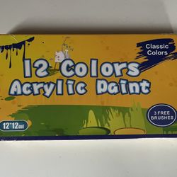 12 Colors Acrylic Paint
