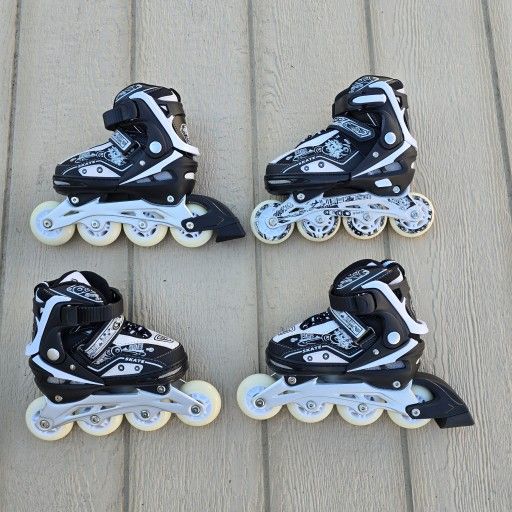 ROLLER SKATE SIZES 1 TO 4